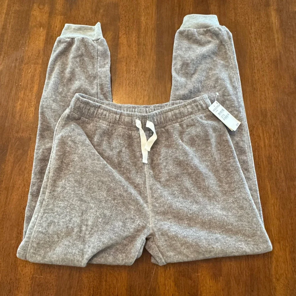Tucker + Tate Kids Grey Heather Fleece Jogger Pajama Pants L 10/12 NEW Nordstrom